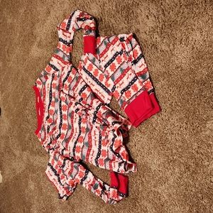 Christmas pj set 2 sizes - large and medium